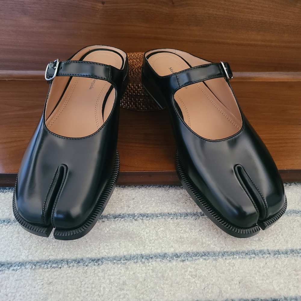 Maison Martin Margiela Black Leather Mary Janes